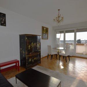 BEL APPARTEMENT MEUBLE AVEC VUE DOMINANTE SUR LE JURA, A THÔNEX